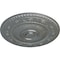 Ekena Millwork Neuveau Ceiling Medallion (Fits Canopies up to 6 3/8"), Hand-Painted Platinum, 24 1/4"OD x 2"P CM24NAPLS - alternate 3
